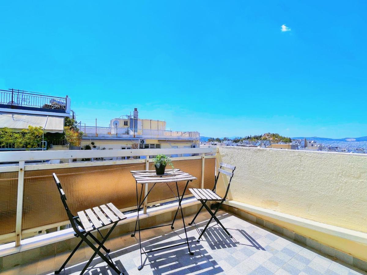 Wsd Luxury Stylish 1Bd Apt With City View Balcony Atenas Exterior foto